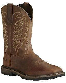 Ariat Men's Groundbreaker Western Work Boot - Steel Toe - 10