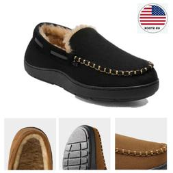 Memory Foam House Shoes Winter Slip-on Slippers Us Size