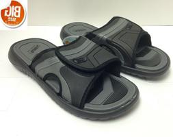 Air Balance Men's Slide Slipper Sandal, Big Size 13-15, Blac