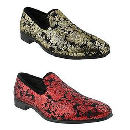 Men's Slippers, Slip On Shoes for Men, Paisley Men's Shoes, 