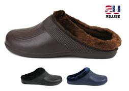 Clogs House Slip On Shoes Sandals Fleece Warm Winter Rubber 