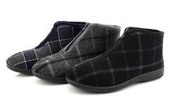 Mens Jedd II Front Zipper Classic Checked Ankle Bootee Indoo