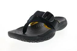 Keen Solr Toe Post 1022504 Mens Black Synthetic Flip-Flops S